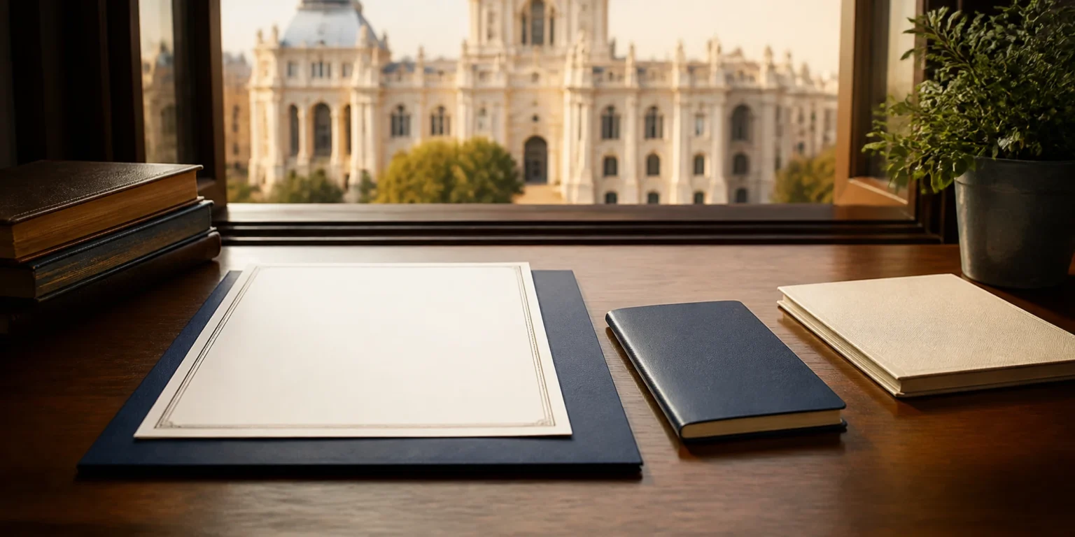Applicant reviewing Spanish citizenship by residence documents