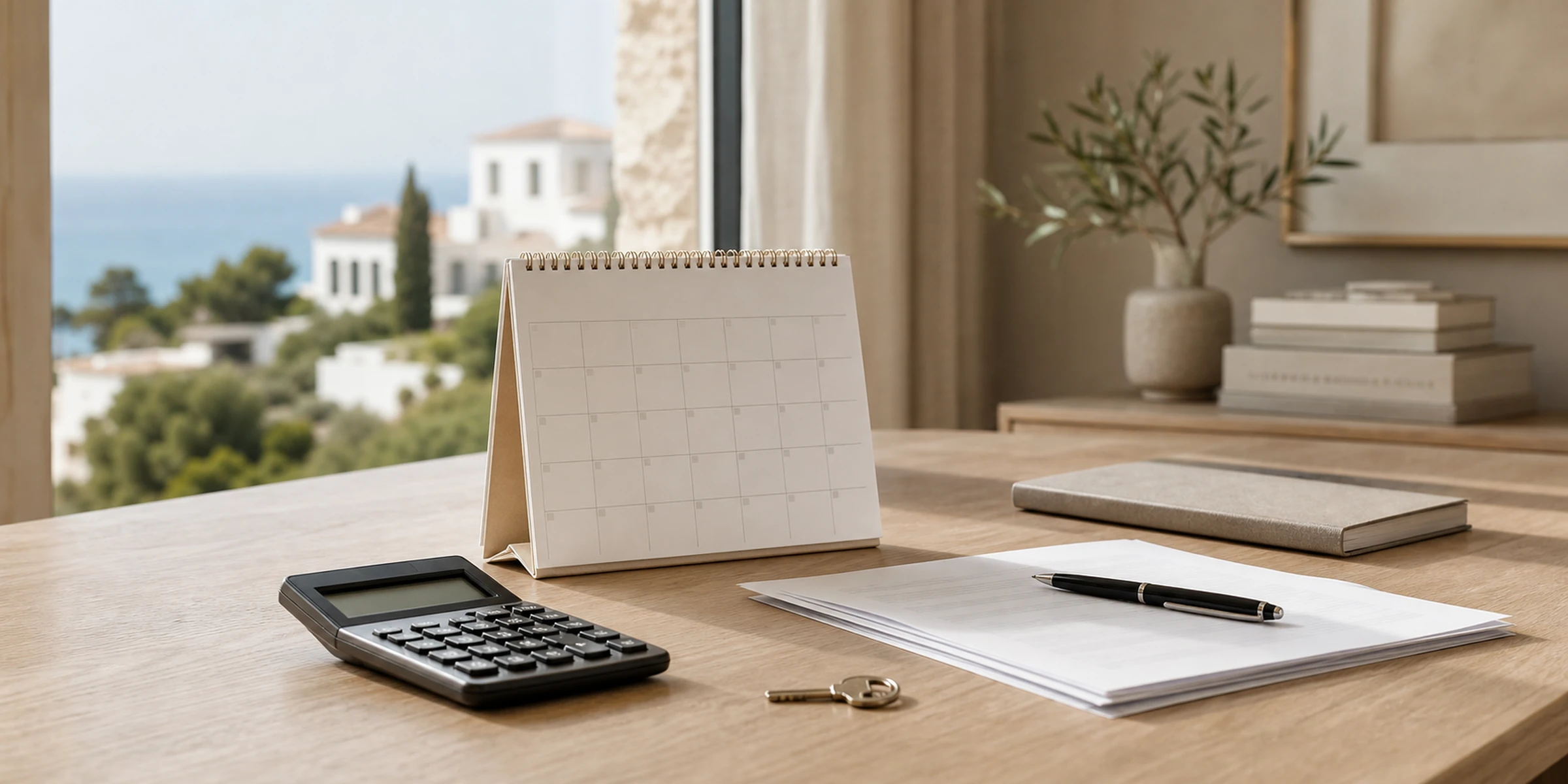 Annual non-resident property tax documents for a Spanish home